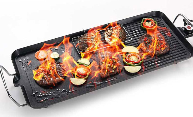 Vỉ nướng không khói Electric Barbecue Plate Samsung DS-6048
